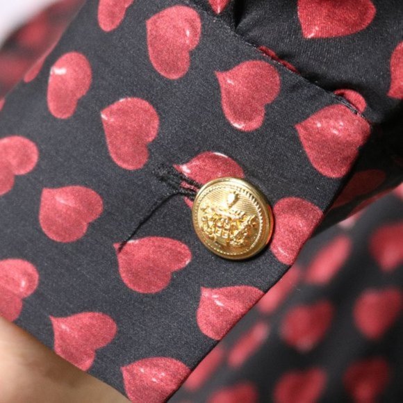 Zara heart long puff sleeve black dress c1 - Picture 5 of 9